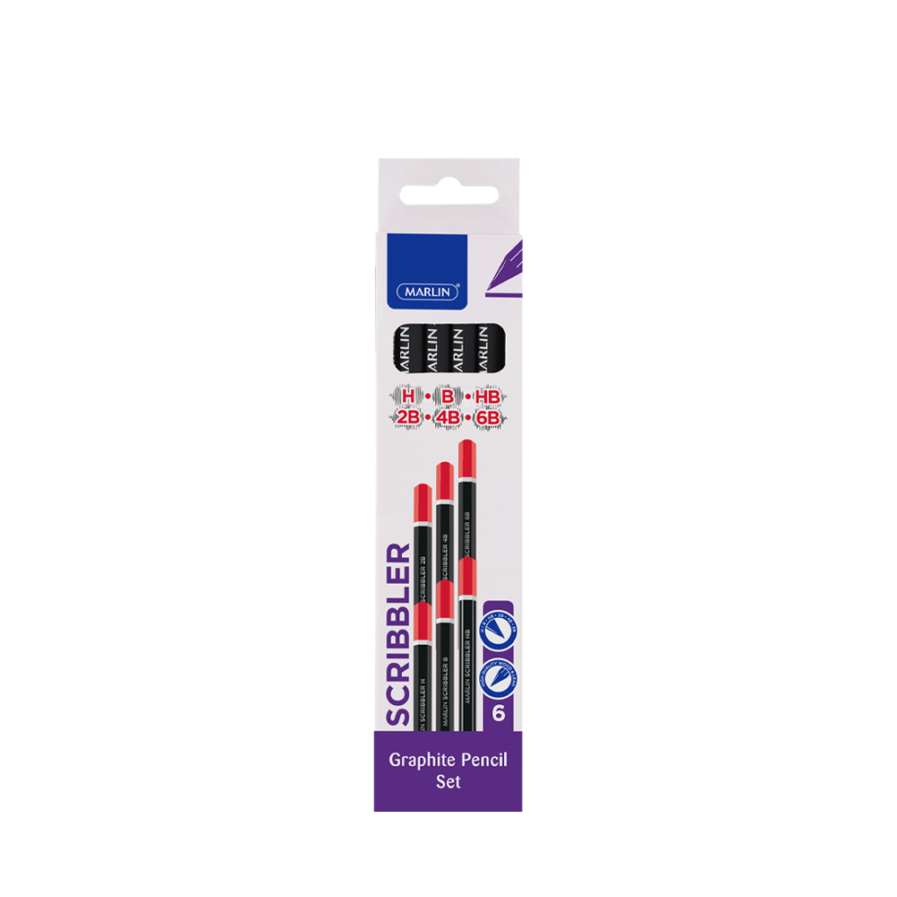 Marlin Graphite Pencils 6 Pack