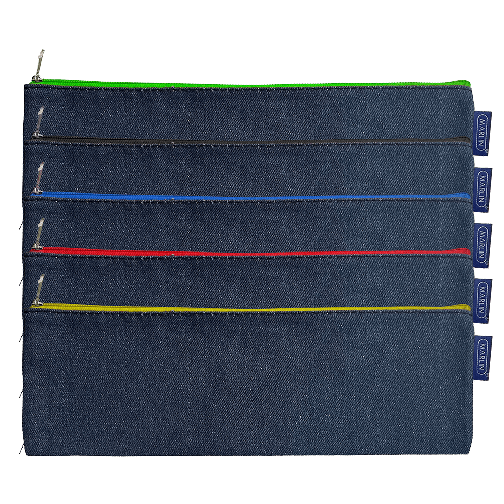 Marlin Denim Pencil Bag 34cm