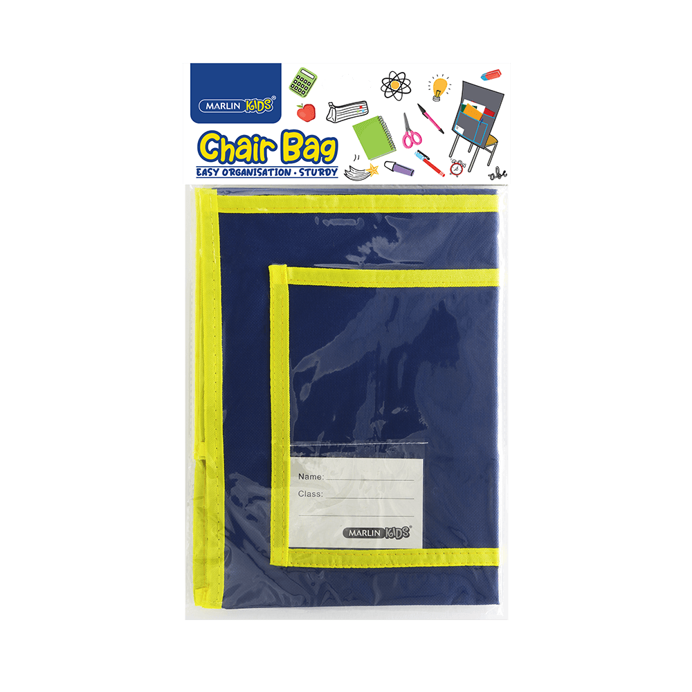 Marlin Kids Polyester Chair Bag 40 x 40cm Assorted Colours