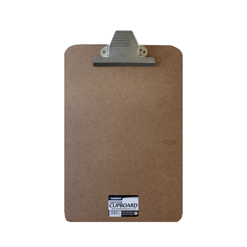 Marlin Masonite Clipboards 240mm x 340mm