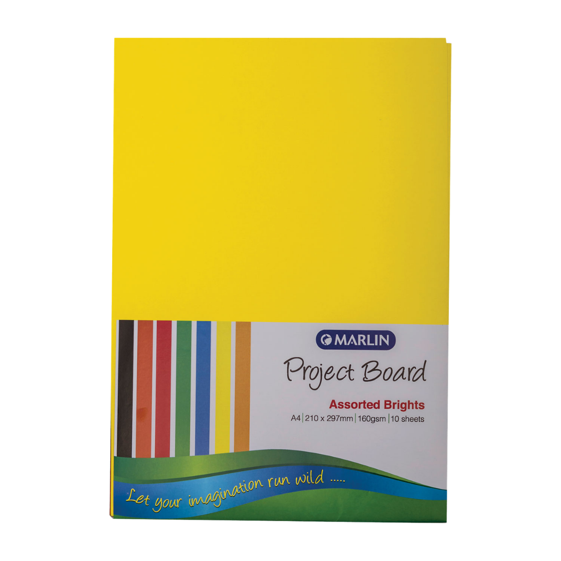 Marlin Project Boards A4 160gsm 10's Brights Assorted