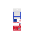 Marlin Blue Border School Labels with Lines 24 Pack