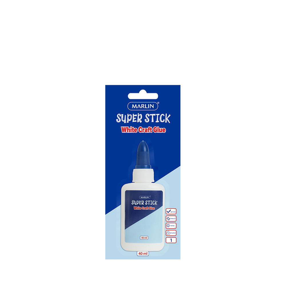 Marlin White Craft Glue Non-Toxic 40ml Multi-Purpose