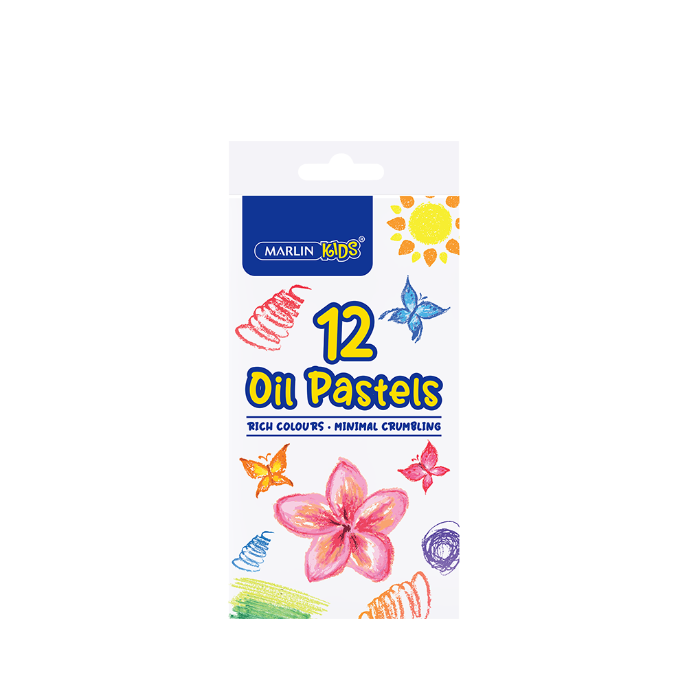 Marlin Kids Oil Pastels 12 Pack