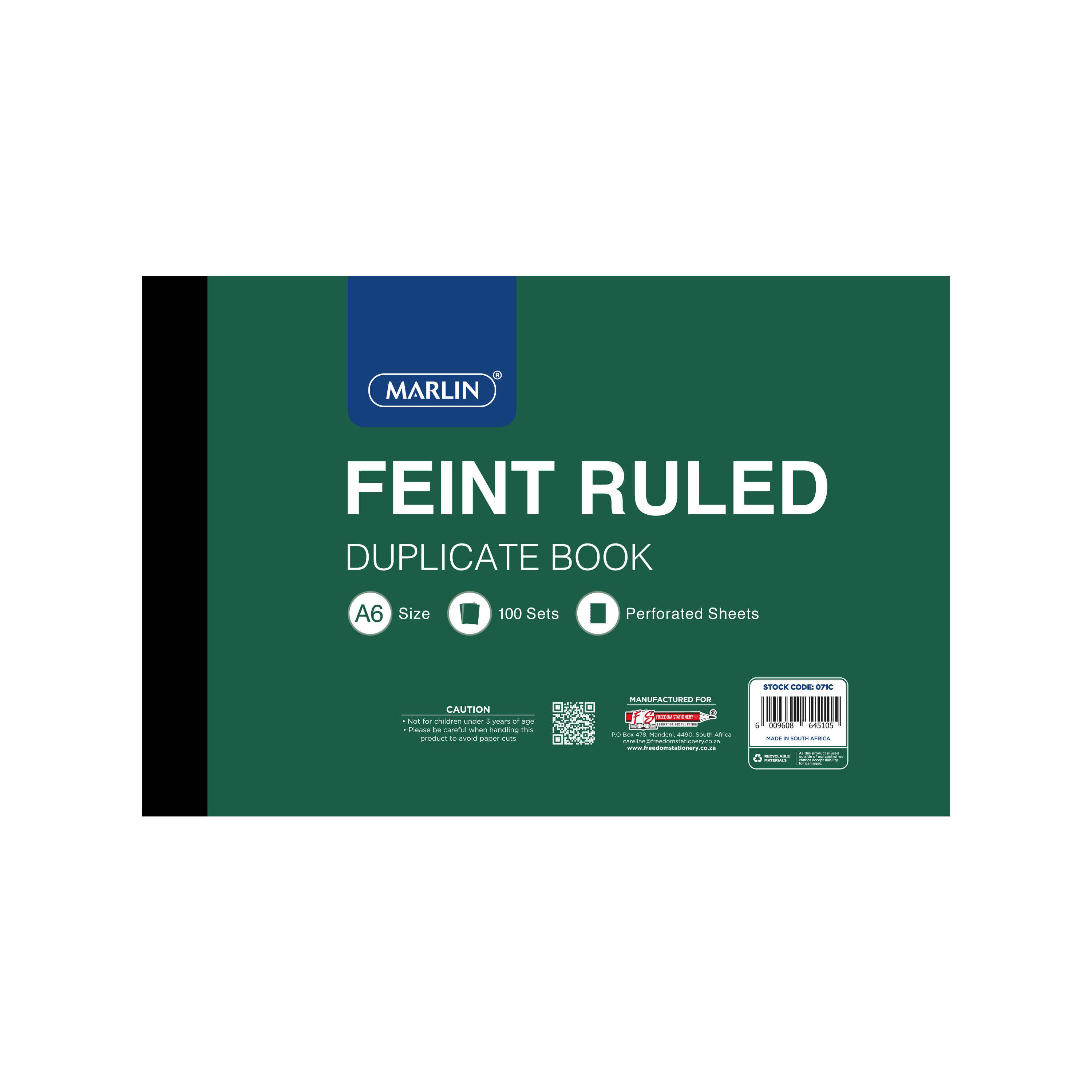A6 RULED BOOK feint