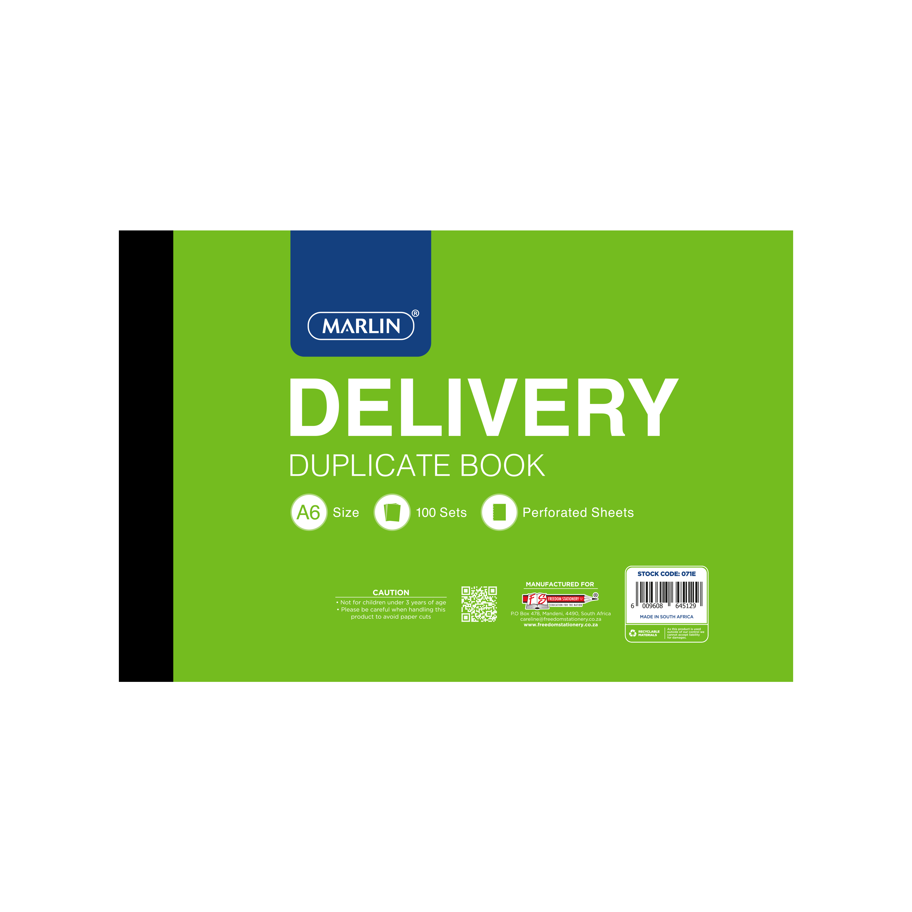Marlin Duplicate Book A6 - Delivery