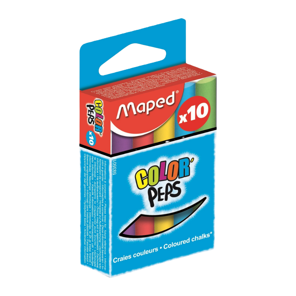 Maped Coloured Chalk 10 Pack