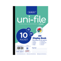 Marlin Uni-File A4 Display Book 10 Pocket