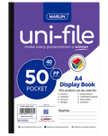 Marlin Uni-File Display Book 50 Pocket A4