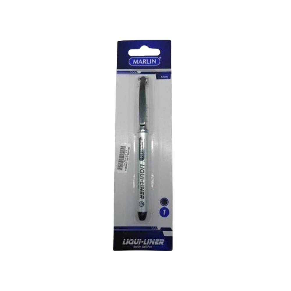 Marlin Liqui-Liners Roller Ball Pen 0.7mm Black