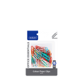 Marlin Office Essentials colour paper clips 33mm 100's