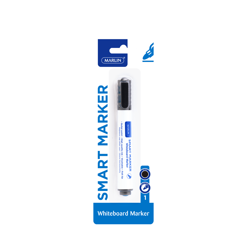 Marlin Smart-Marker Whiteboard Marker Black