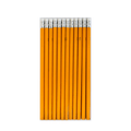 Yellow Barrel Rubber-Tipped Pencils HB 12 Pack