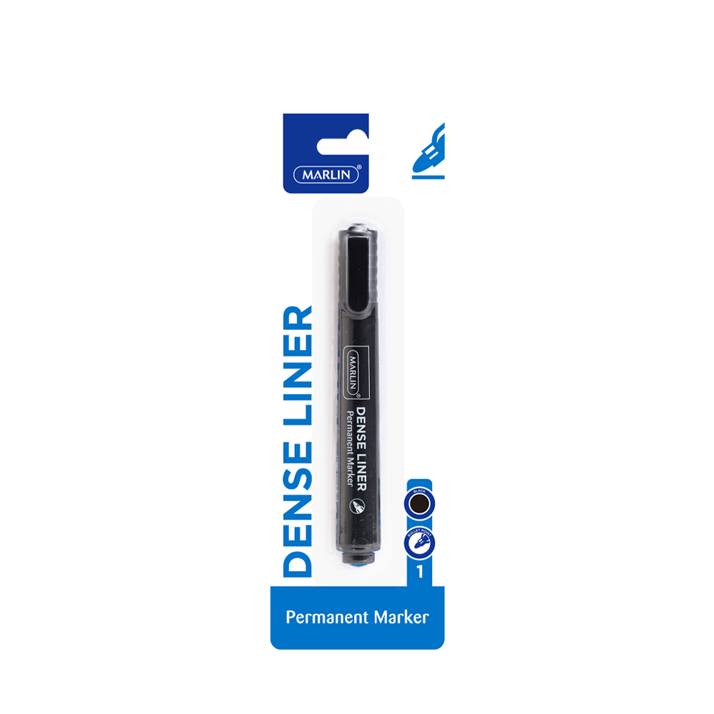 Marlin Dense Liners Permanent markers 1's Black