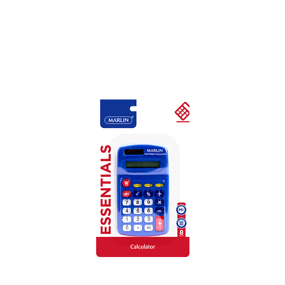 Marlin Dummy solar calculator 8 digit in blister card