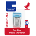 Marlin Plastic Pencil Sharpener 1 Hole with Container