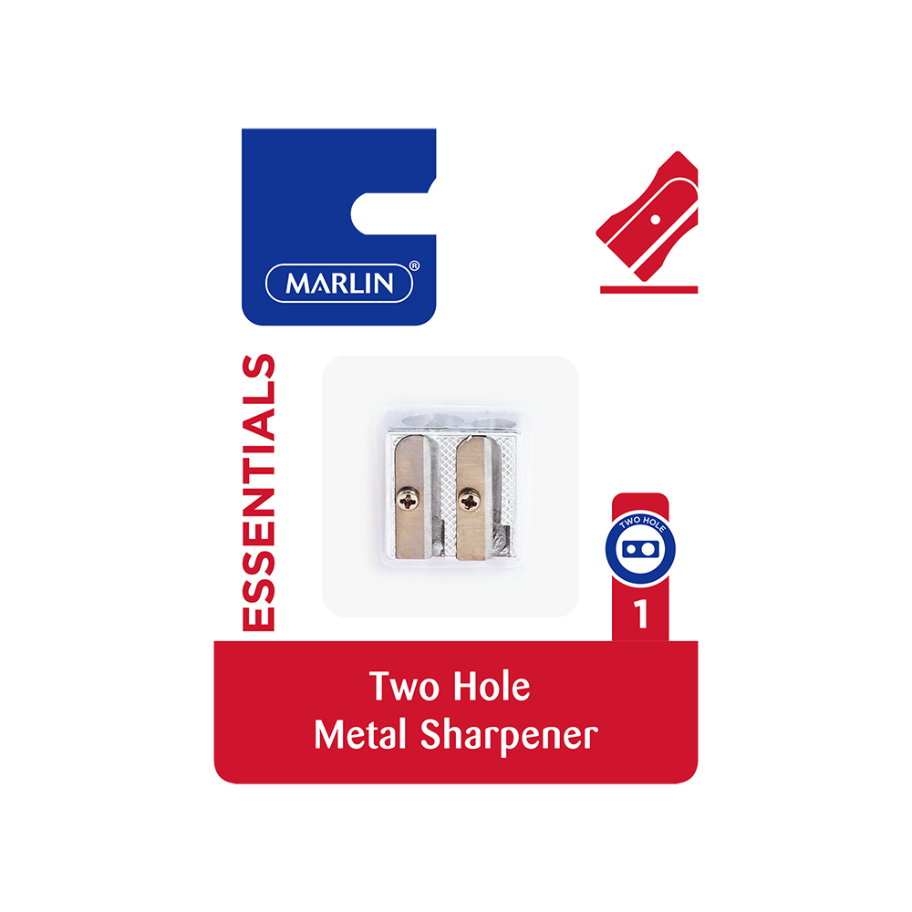 Marlin Metal 2-Hole Pencil Sharpener
