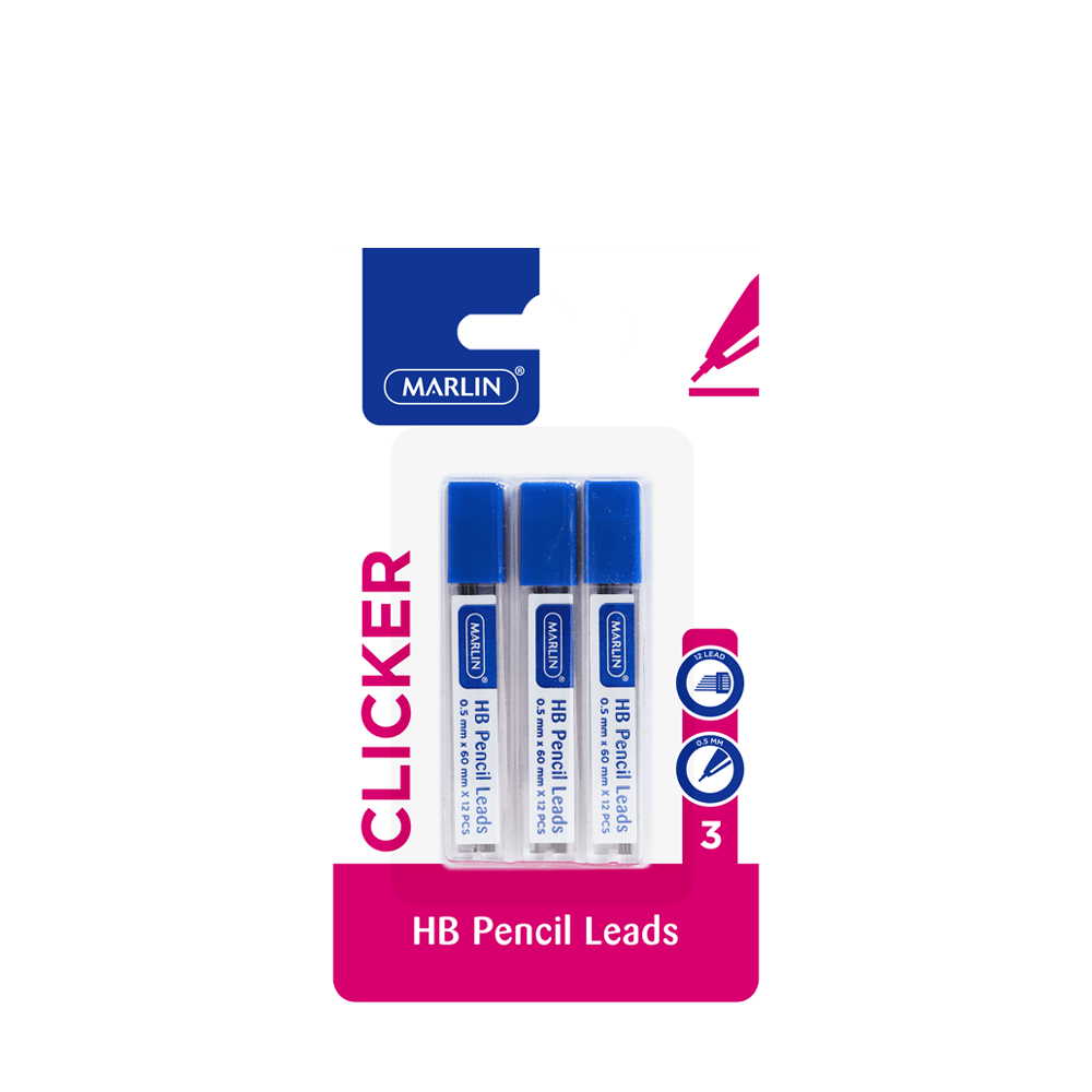 Marlin Pencil Leads 0.5mm 12 Pack – 3 Tubes